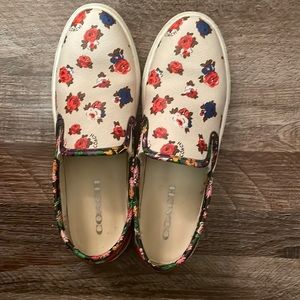 Coach Parkside Size 6. Floral Slip On Sneakers. Reasonable offers welcome.